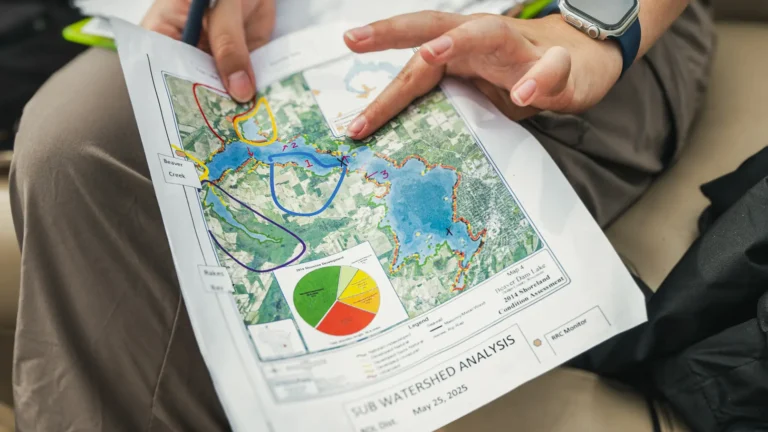 Analyzing a map of Beaver Dam Lake