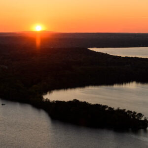 Sunset over Picnic Point.