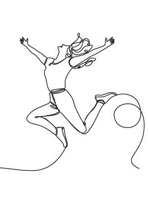 Illustration of feeling joy
