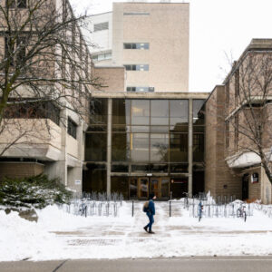 Computer Sciences and Statistics Building during a winter day in January 2020. Photo by Brian Huynh / UW–Madison