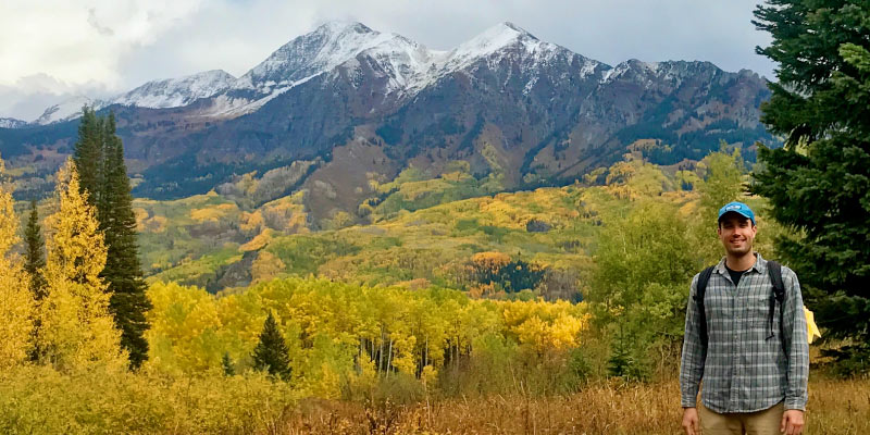 Freyberg in the mountains near Crested Butte, Colorado. Photo by Natalie Bowman