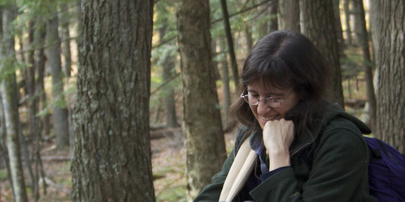 Sara Hotchkiss in Sylvania Wilderness in Michigan. Photo: Jennifer Schmitz