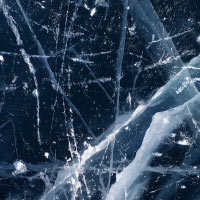 Close up of frozen lake ice.