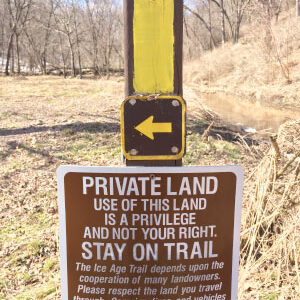 Public access can be created on private lands through easements and leases, which require the ongoing cooperation of private landowners, such as this area in southwest Wisconsin. Photo by Adena Rissman