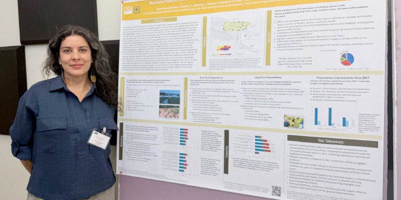 Presenting research on Hurricane Fiona’s impact on Puerto Rico.