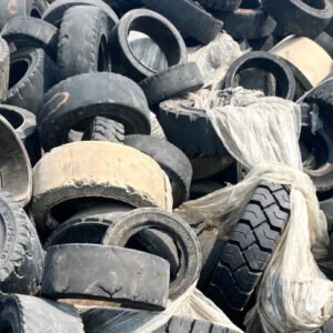 Hench completed site visits as part of her internship, which focused on tire recycling and reuse. Photo courtesy of Oliva Hench