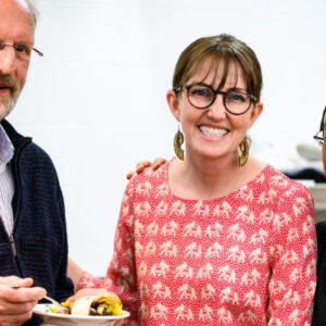 Stull during a Cooking with Insects workshop held in the kitchen of the Food Applications Lab in Babcock Hall. Photo by Jeff Miller