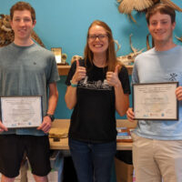 Bennett Donovan, Darien Becker and Liam Flanagan. Photo credit: Welty Staff