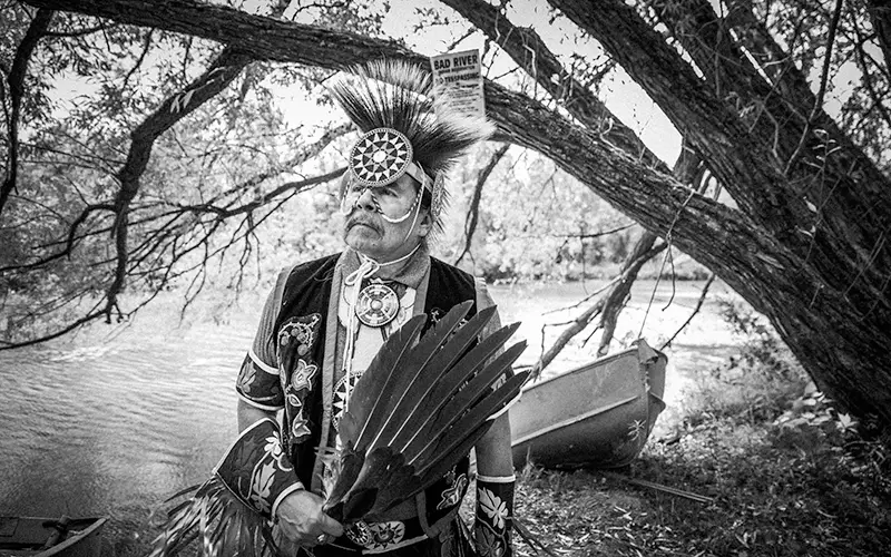 Sonny Smart on the shores of the Bad River